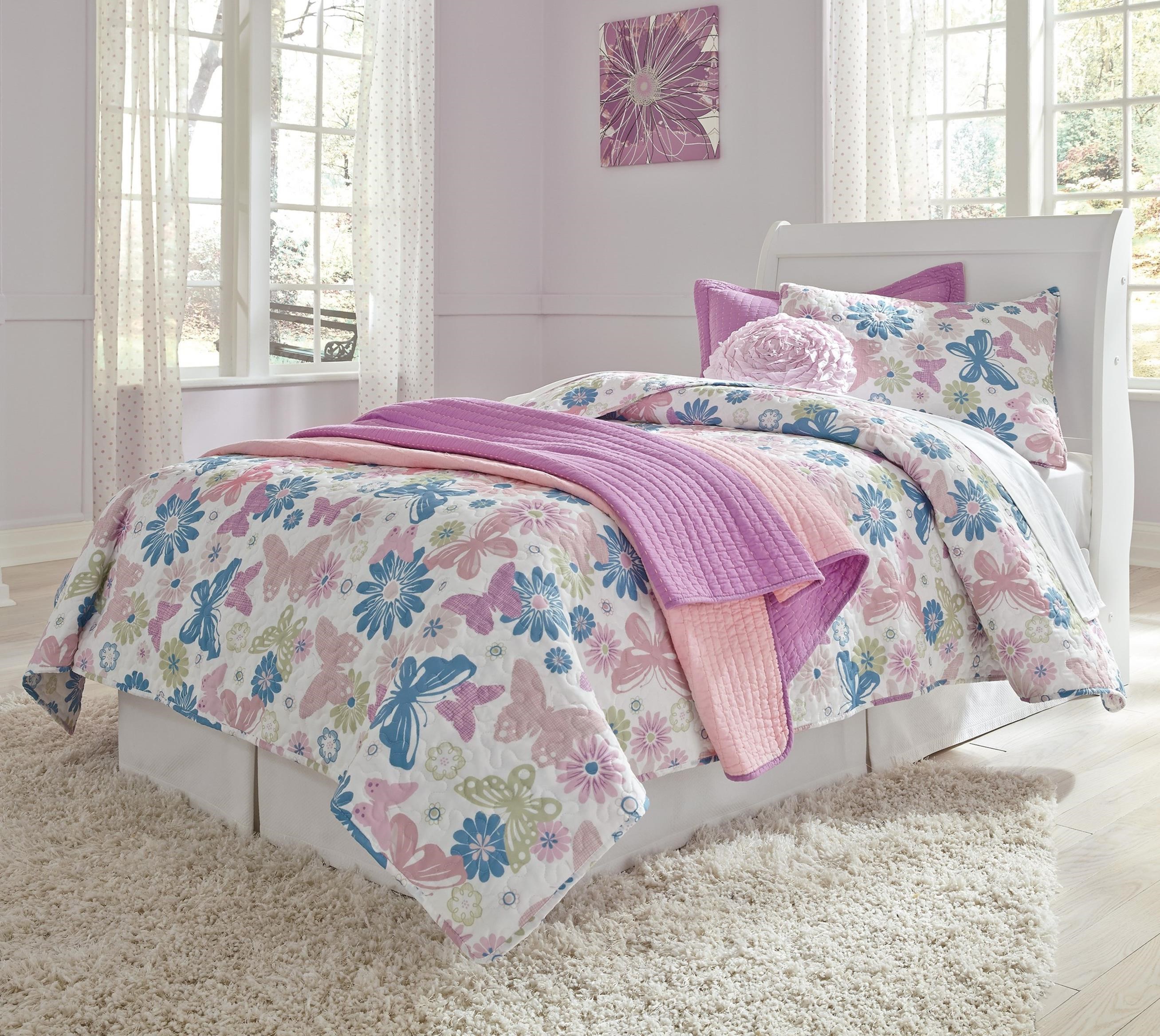 Ashley Signature Design Anarasia B12963 Twin Sleigh Headboard Dunk